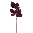 Shop For 33 Inch Burgundy Velvet Magnolia Leaf Spray
