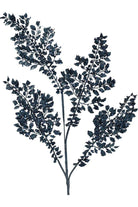 Shop For 33'' Metallic Fern Spray: Midnight Blue