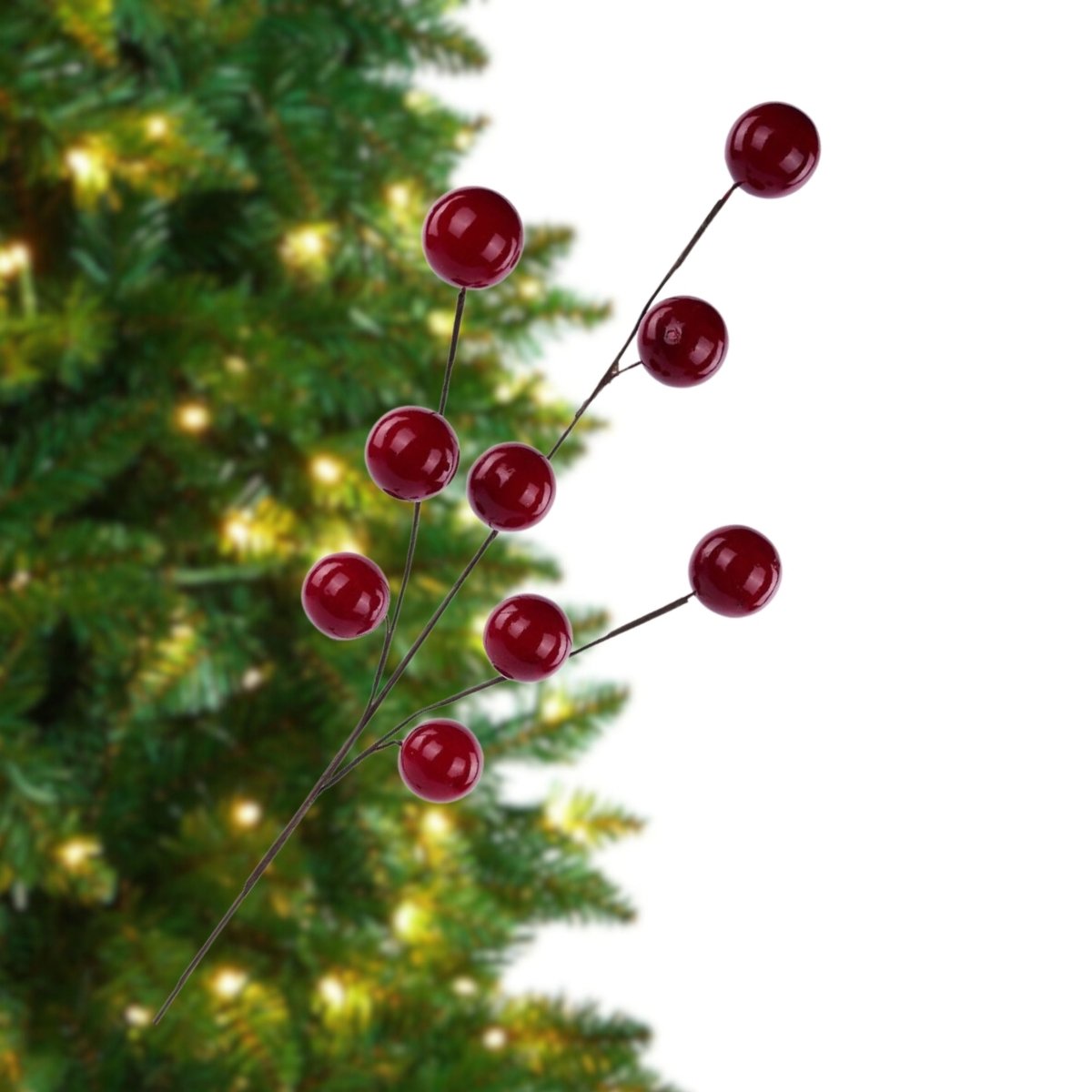 Shop For 33in Giant Berry Spray: Red