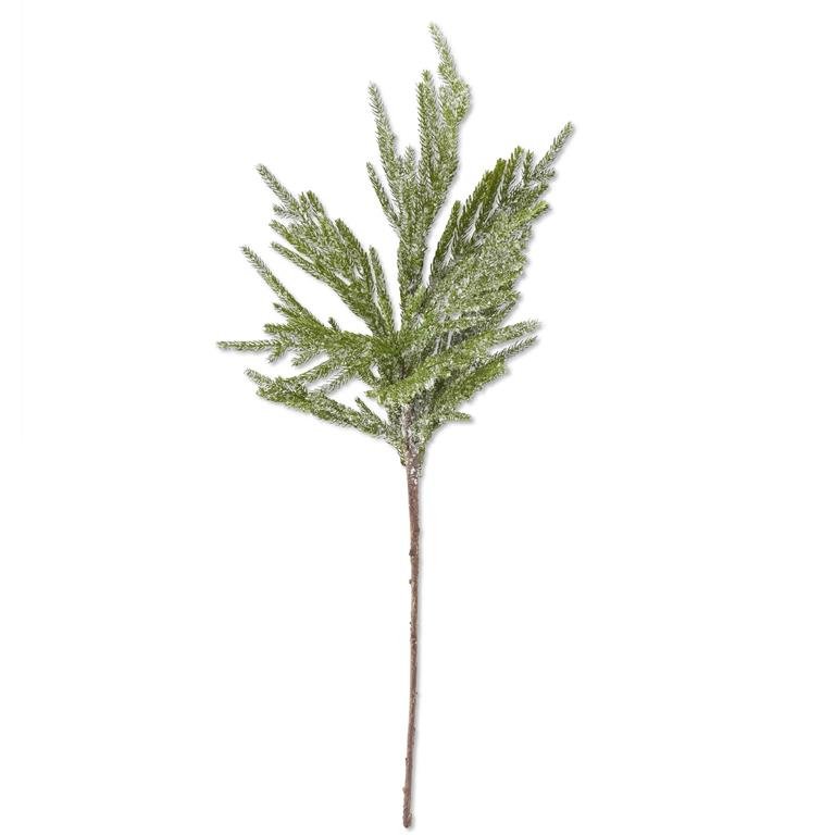 Shop For 33in Icy Glittered Norfolk Pine Branch