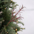 Shop For 34" Glitter Fishline Grass Spray: Red