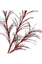 Shop For 34" Glitter Fishline Grass Spray: Red