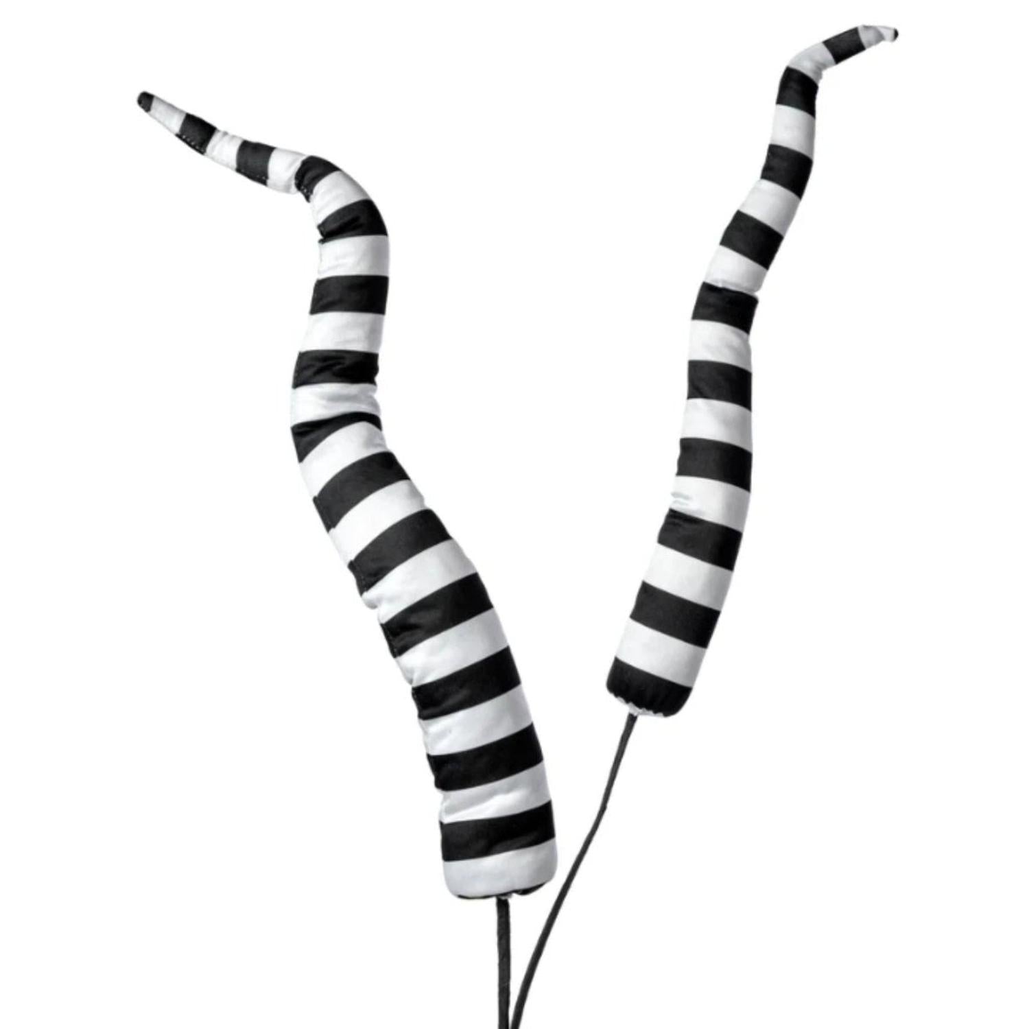 Shop For 34" Stripe Horn Spray: Black & White