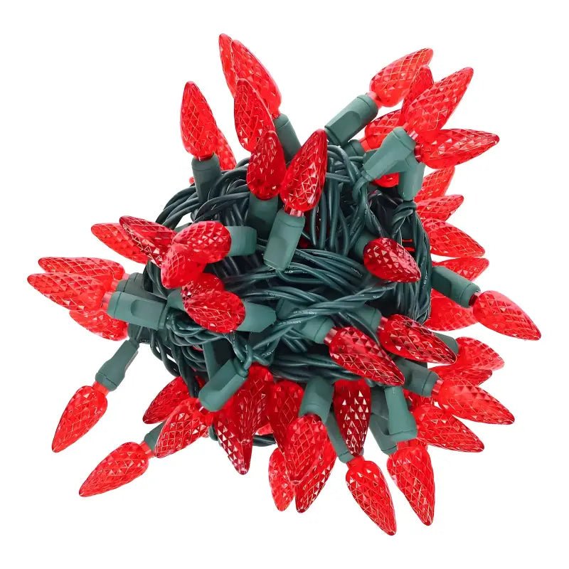 Shop For 35 C6 Red LED Christmas Lights, 4" Spacing