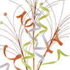 Shop For 35" Glitter Curly Fishline Ball Spray: Candy Corn