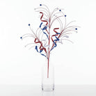 Shop For 35" Glitter Curly Fishline Ball Spray: Patriotic