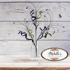 Shop For 35" Glitter Curly Fishline Ball Spray: Purple/Black/Lime