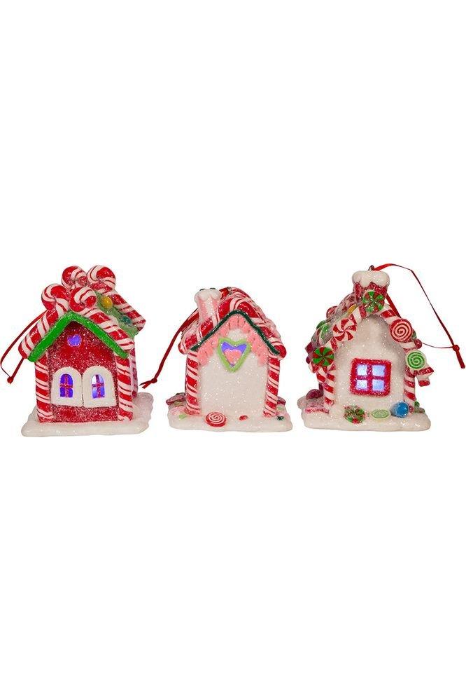 Shop For 3.5" LED Gingerbread Candy Houses, 3 - Piece Set