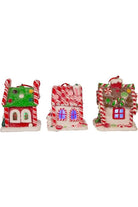 Shop For 3.5" LED Gingerbread Candy Houses, 3 - Piece Set