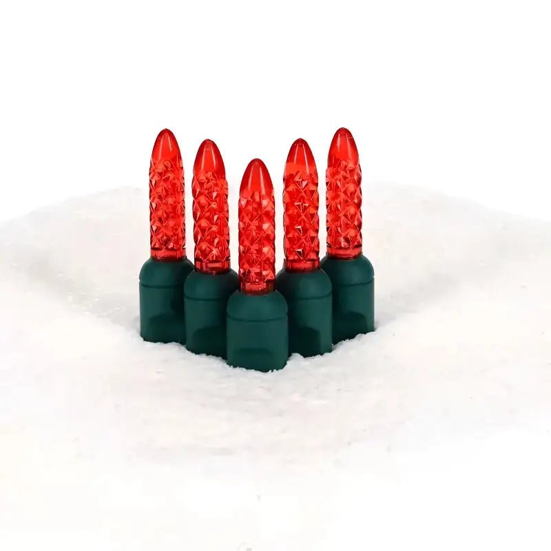 Shop For 35 M5 Red LED Christmas Lights, 4" Spacing