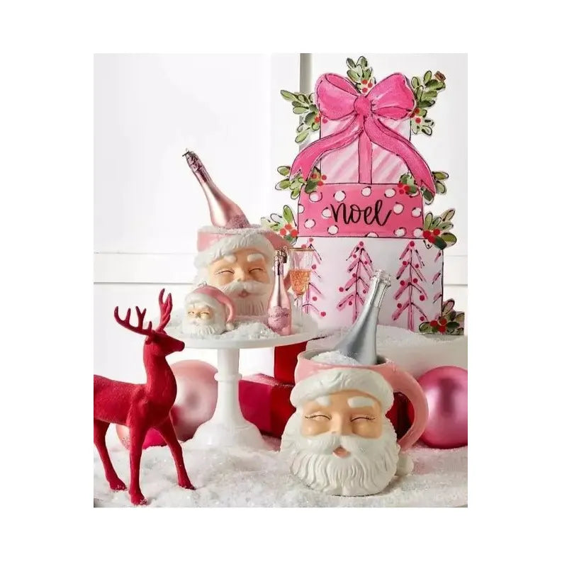 Shop For 3.5" Pink Santa Ornament