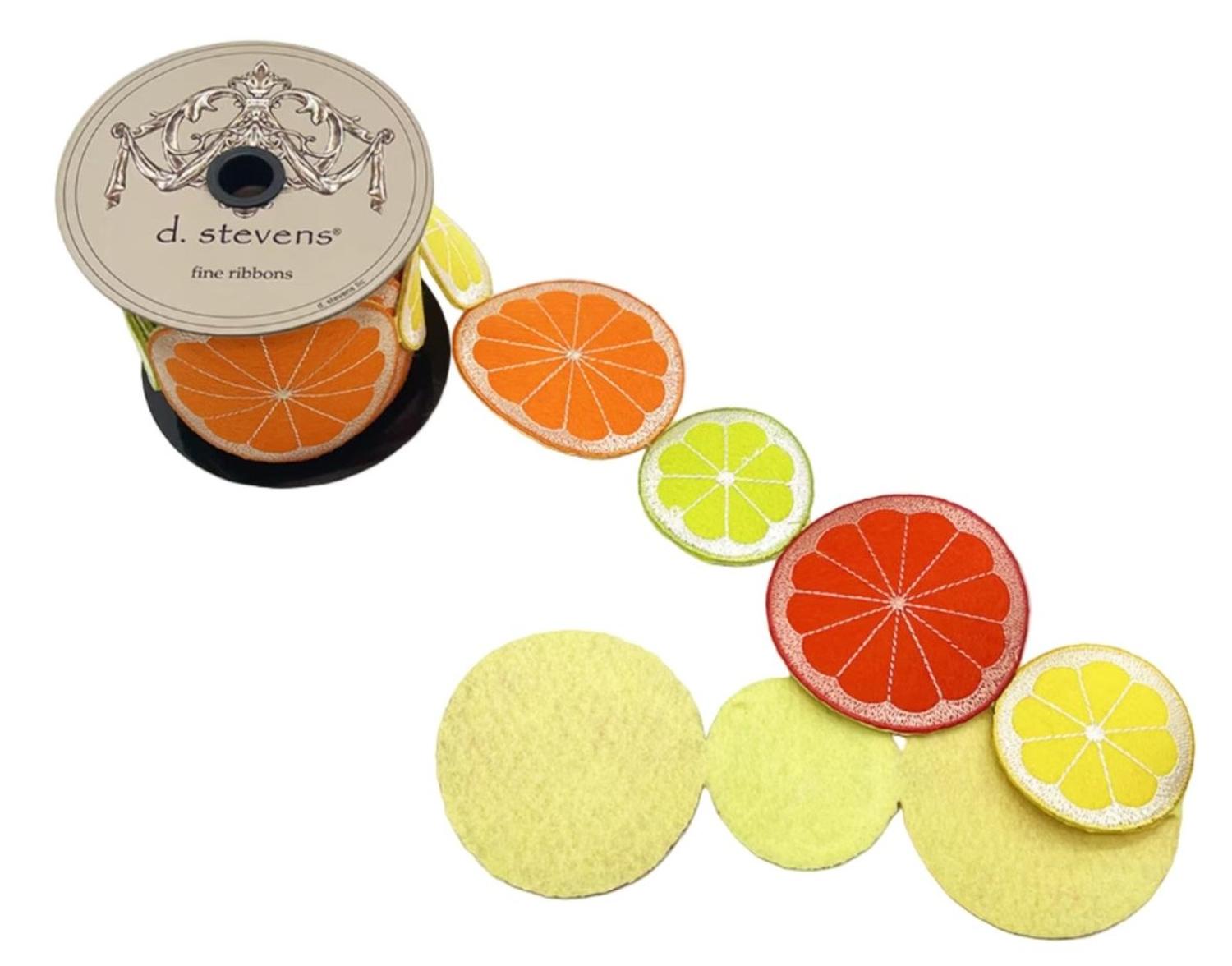 3.5in Felt Citrus Fruit Garland (5 Yards)