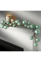 Shop For 36" Glitter Ball Metallic Garland: Mint Green