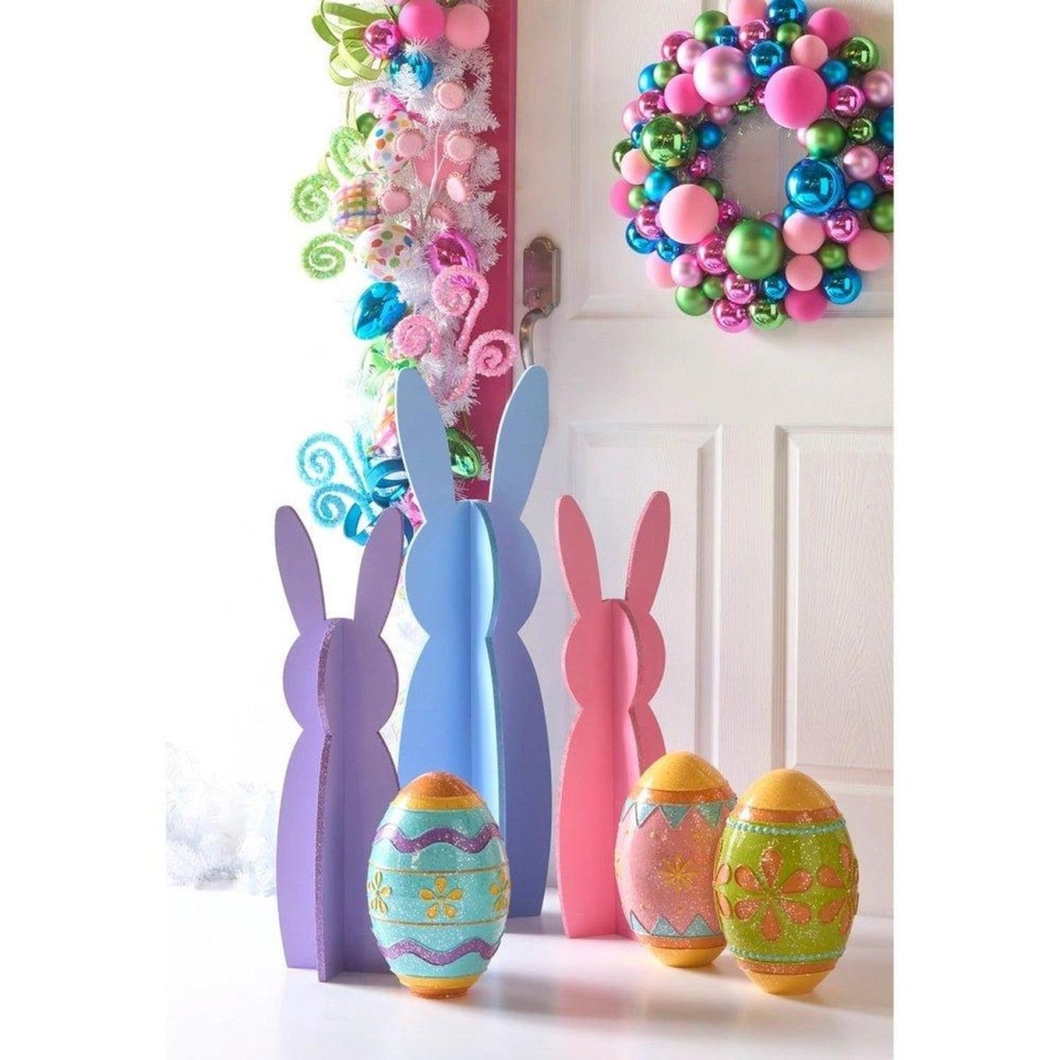 36" Light Blue 3-D Bunny