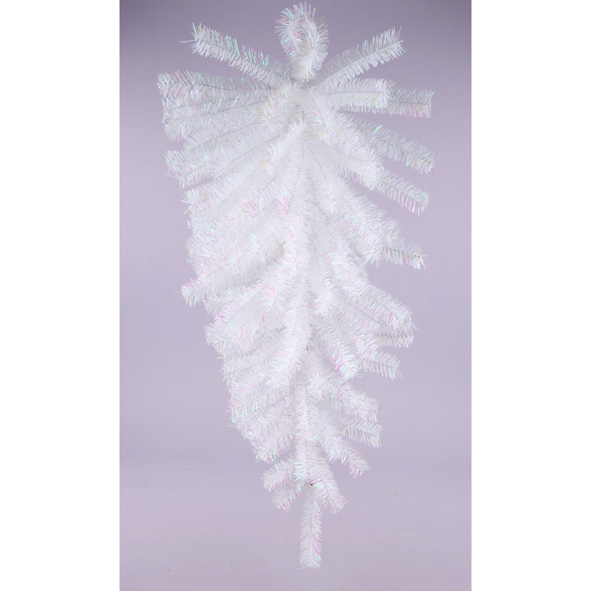 Shop For 36" Metallic Teardrop Swag: Iridescent White