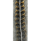 Shop For 36in Heart Chain Braid: Gold/Black with Jewels