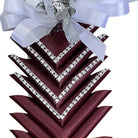 Shop For 36in Triangle Braid: Burgundy/White