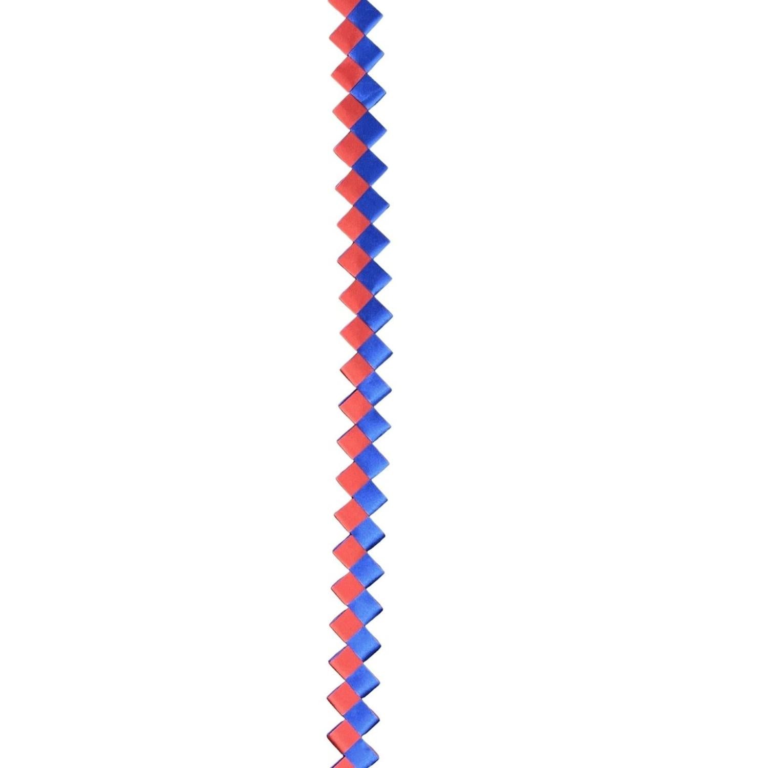Shop For 36in ZigZag Chain Braid: Royal Blue/Red