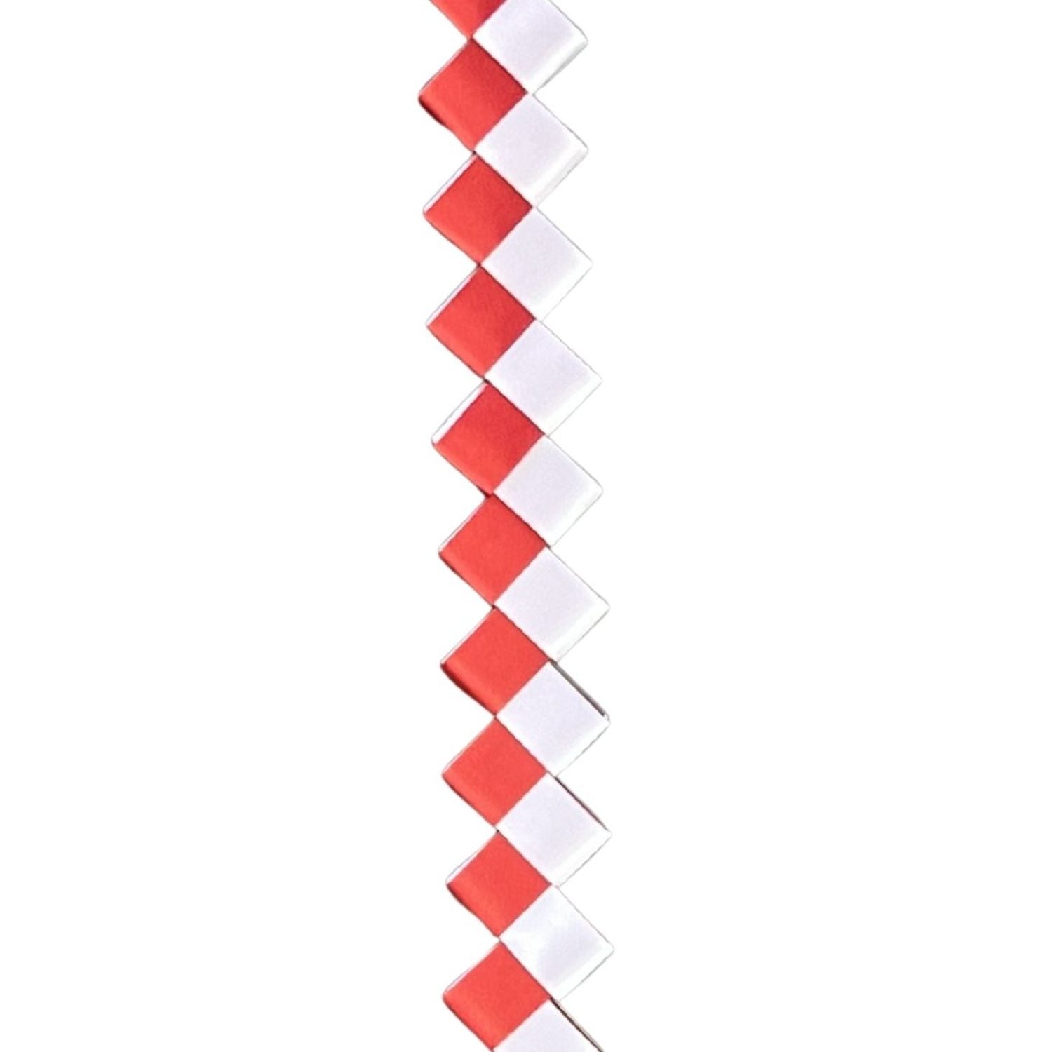 Shop For 36in ZigZag Chain Braid: White/Red