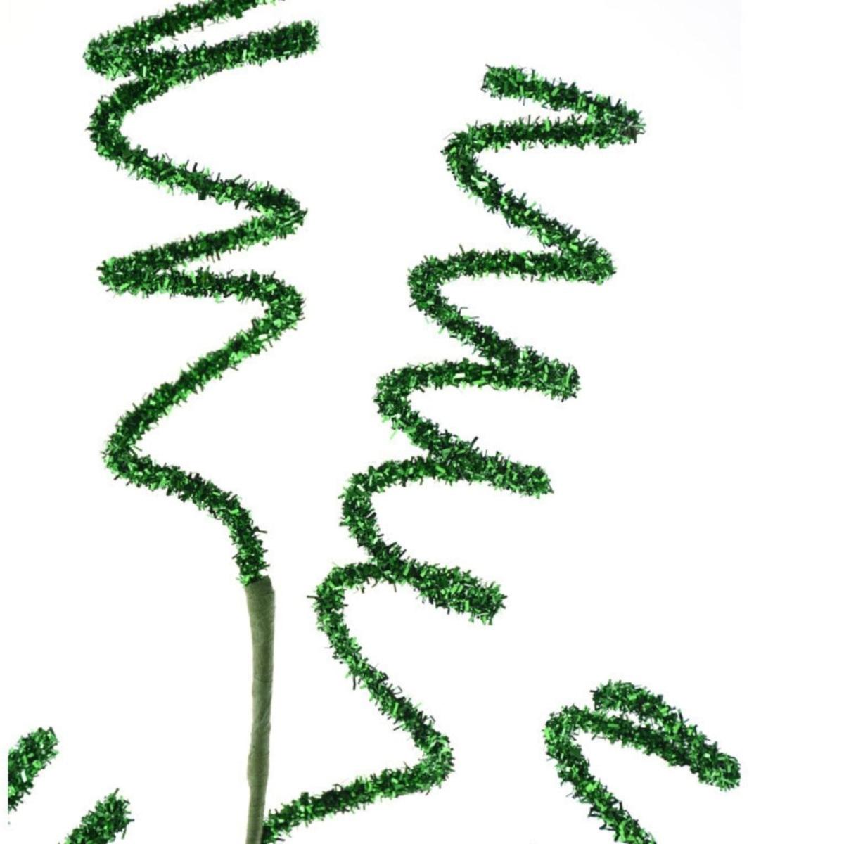 Shop For 37" Glitter Swirl Pick: Green