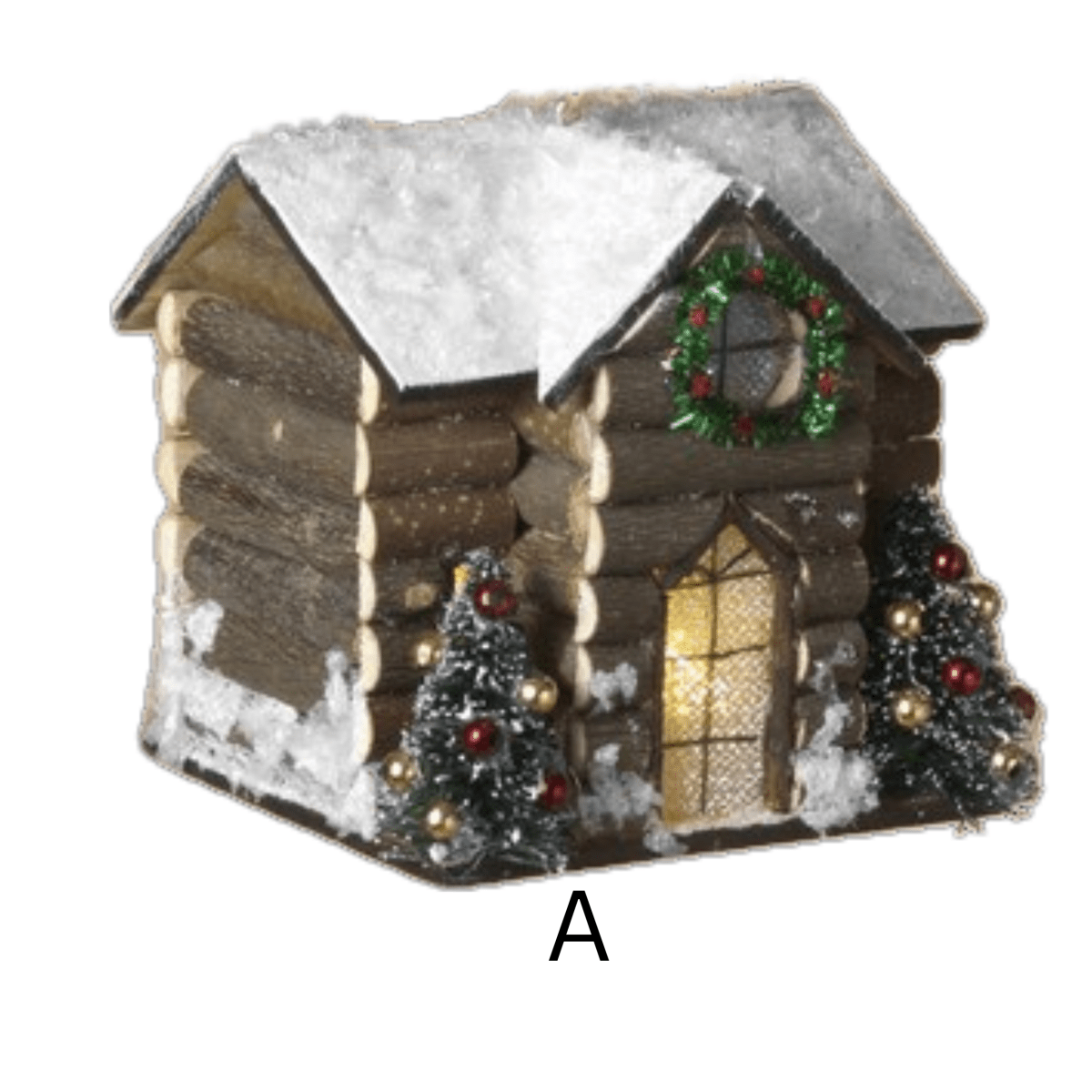 Shop For 3.75" Lighted Wood House Ornament