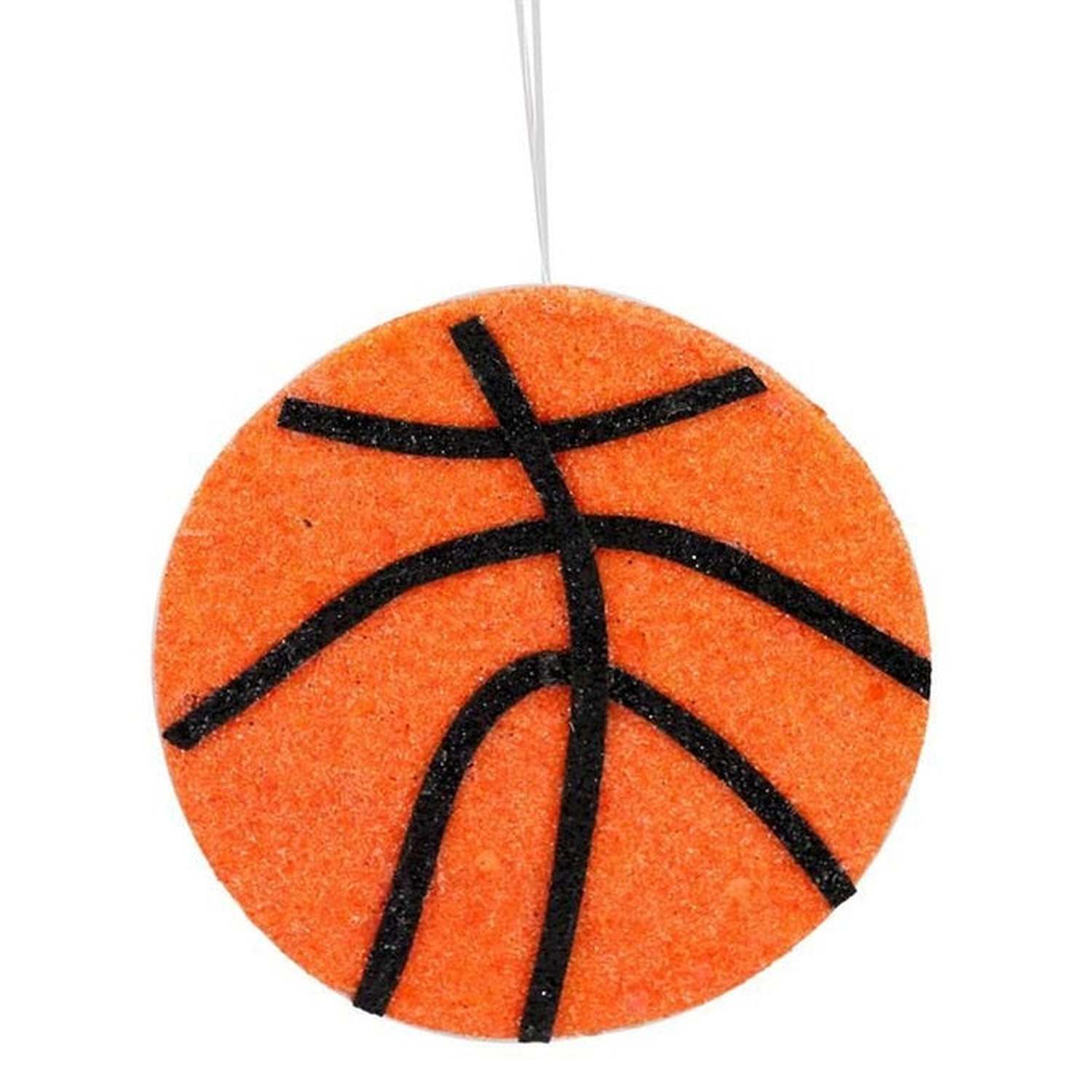 Shop For 3.75in Metallic Glitter Basketball Ornament
