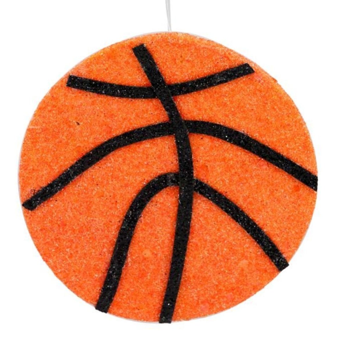 Shop For 3.75in Metallic Glitter Basketball Ornament