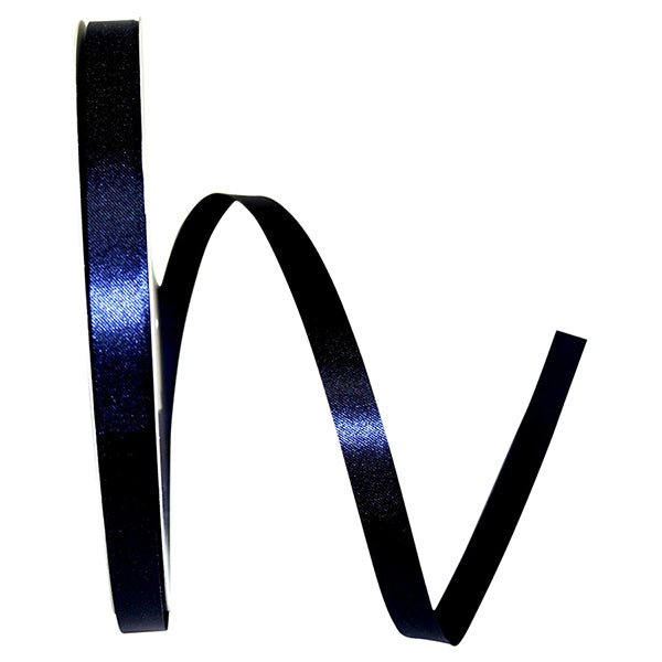 Shop For 3/8 inch Satin Non - Wired Ribbon: Navy (100 Yards)