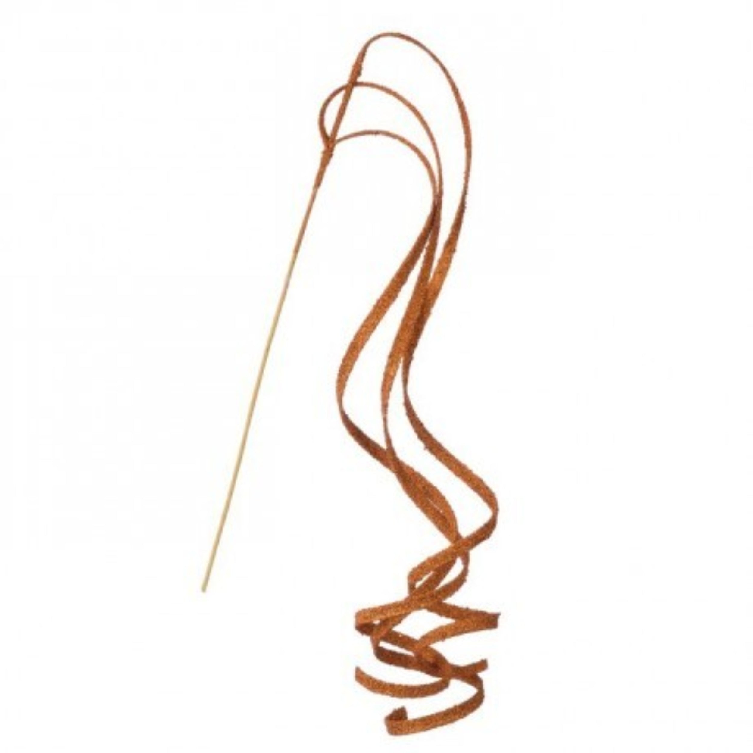 Shop For 39" Glitter Loop Ribbon Spray: Orange
