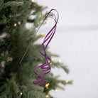 Shop For 39" Glitter Loop Ribbon Spray: Purple
