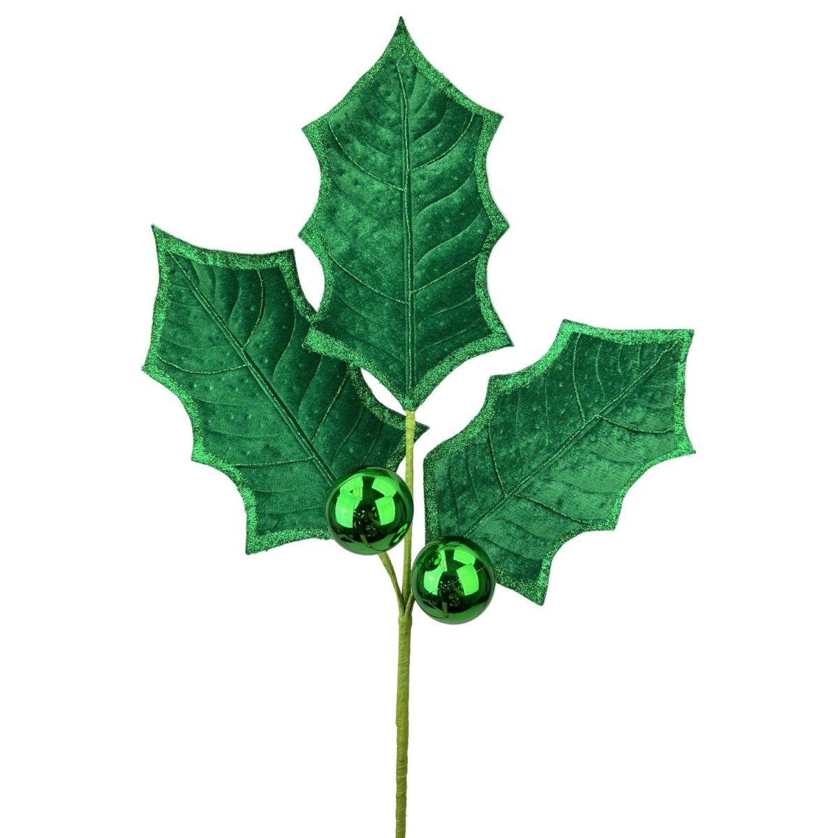 Shop For 39" Holly Leaf Spray: Green