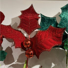 Shop For 39" Holly Leaf Spray: Red