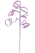 Shop For 39" Iridescent Curly Hanging Spray: Lavender