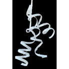 Shop For 39" Iridescent Curly Hanging Spray: White/Silver
