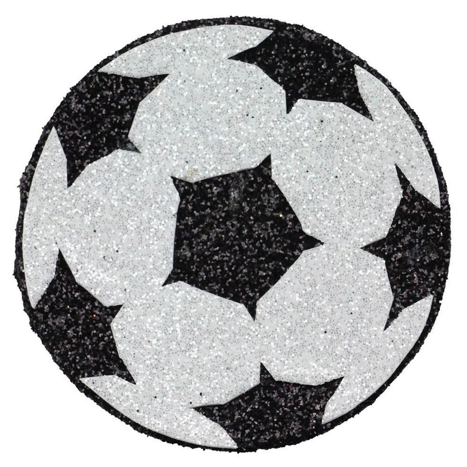 Shop For 3in Metallic Glitter Soccer Ball Ornament