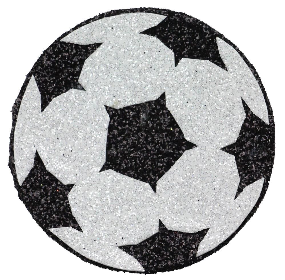 Shop For 3in Metallic Glitter Soccer Ball Ornament