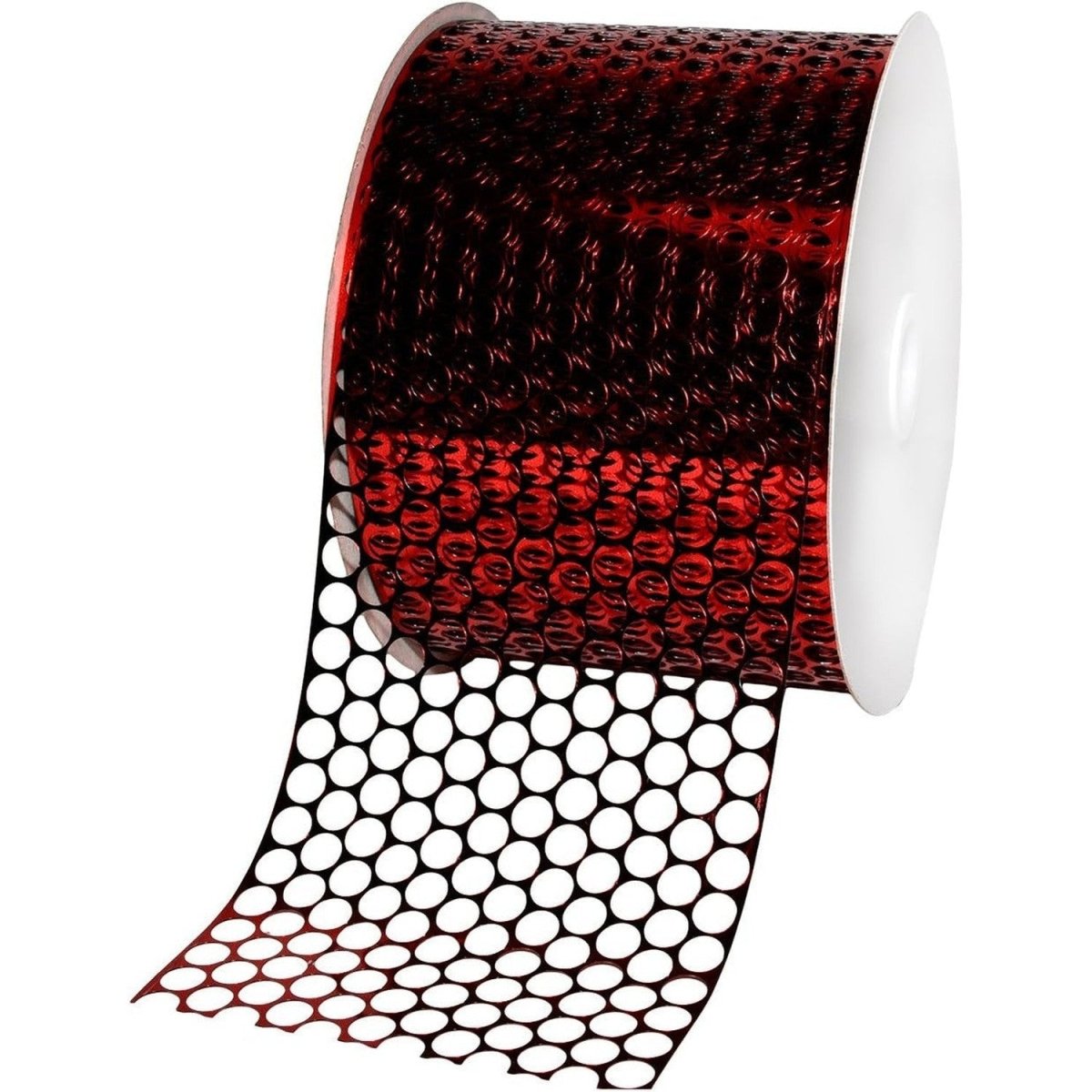 Shop For 3in Poly Honeycomb Ribbon: Punchinello Red (50 Yards)