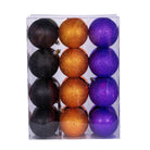 Shop For 3in Purple Orange Black Ornament Ball (Set of 24)