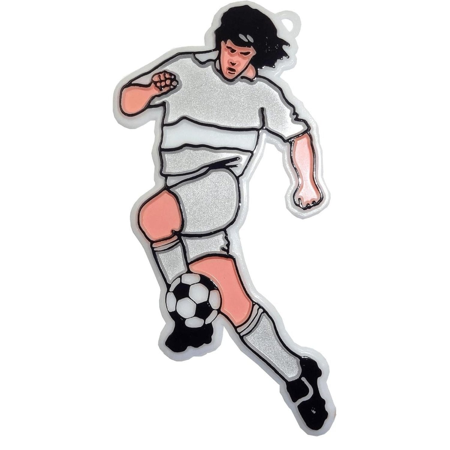 Shop For 3in Soccer Player Charm: Silver/White