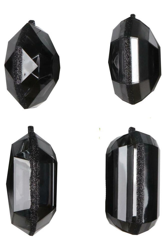 Shop For 4 - 5" Acrylic Jewel Assortment Ornament: Black (Set 4)