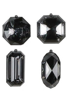 Shop For 4 - 5" Acrylic Jewel Assortment Ornament: Black (Set 4)