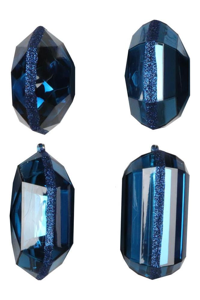 Shop For 4 - 5" Acrylic Jewel Assortment Ornament: Midnight Blue (Set 4)