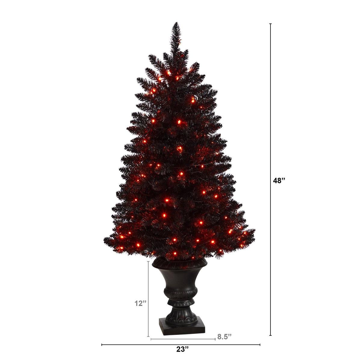 Shop For 4’ Black Halloween Artificial Christmas Tree