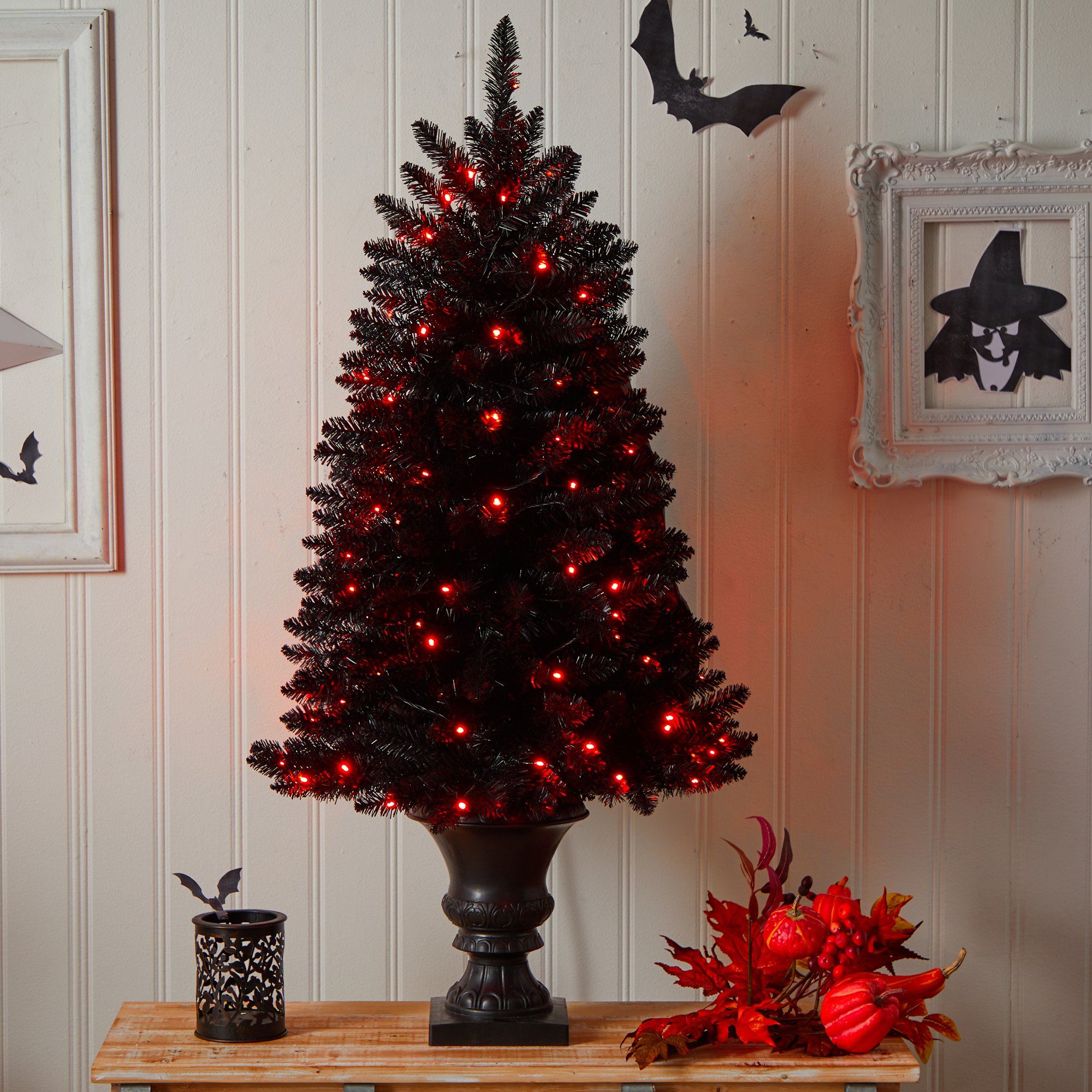 Shop For 4’ Black Halloween Artificial Christmas Tree