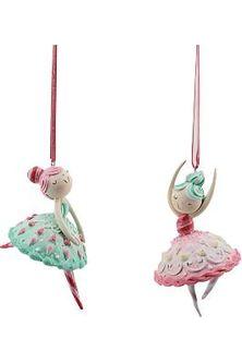 Shop For 4" Candy Ballerina Ornaments (Set of 2)