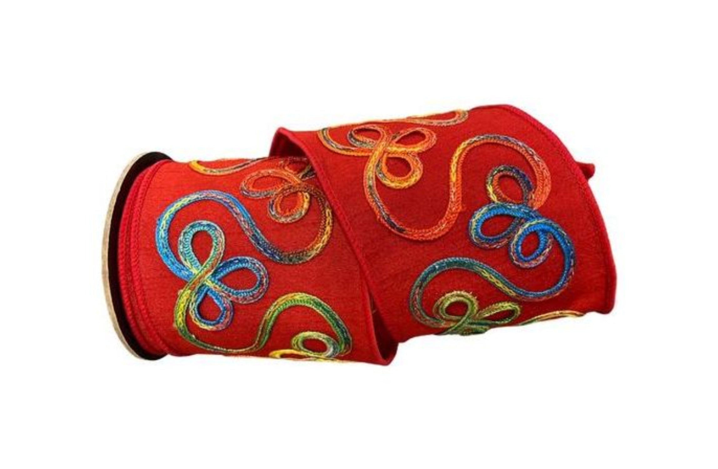 Shop For 4" Candy Loop Ribbon: Red (10 Yards) at Michelle's aDOORable Creations
