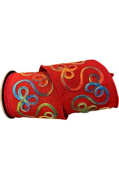 Shop For 4" Candy Loop Ribbon: Red (10 Yards) 620 - 669