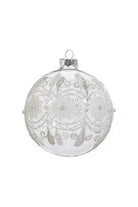 Shop For 4" Clear Frosted Glass Christmas Ornament