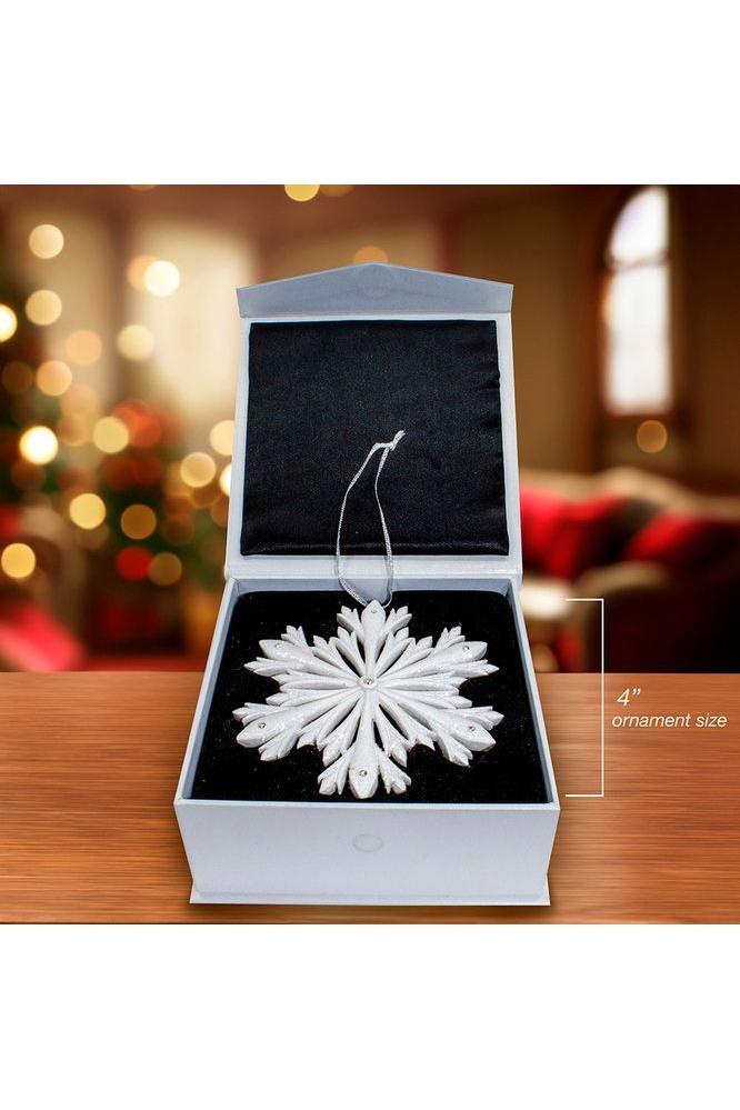 Shop For 4" Elegant Snowflake Ornament with Swarovski