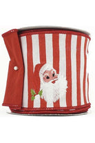 Shop For 4" Embroidery Santa Face Ribbon: Red/White (10 Yards)